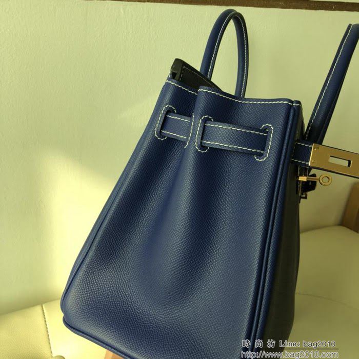 HERMES愛馬仕 鉑金包 Birkin 百分百老工匠 法國進口蠟線 純手工製作 時尚高端手提包  Ama1283